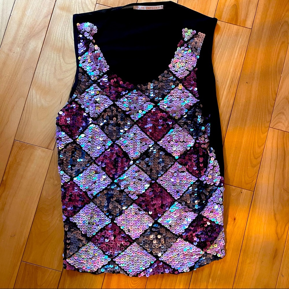 Gorgeous Pure Oxygen Sequence Tank Top